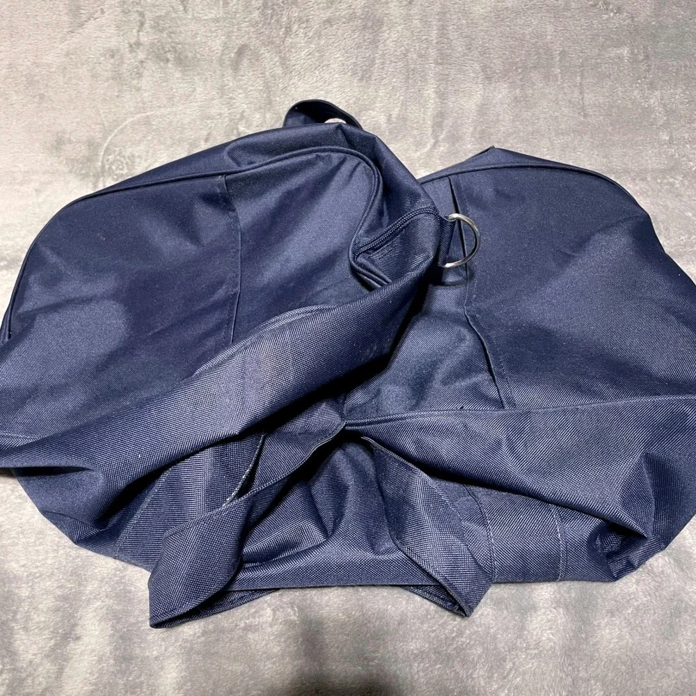SeaWorld Rescue Duffle Bag Navy Blue Canvas Travel Gym Bag NWT Nautical Coastal